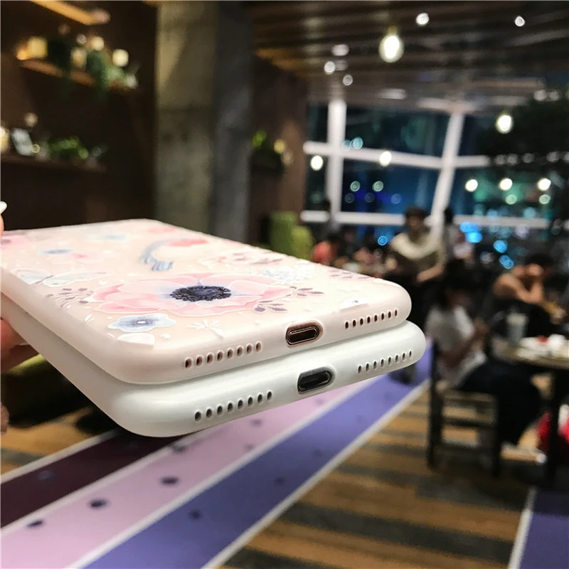 Gaboom романтический цветочный и птица рисунком телефон чехол для iphone х 6 S 7 8 плюс