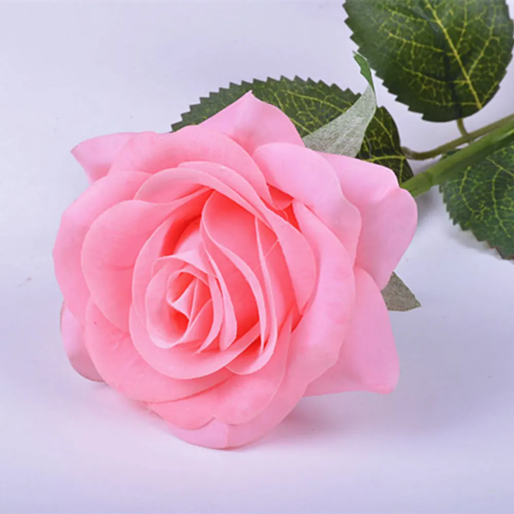 Высокое качество чувствовать себя увлажняющий Искусственный цветок розы Роза