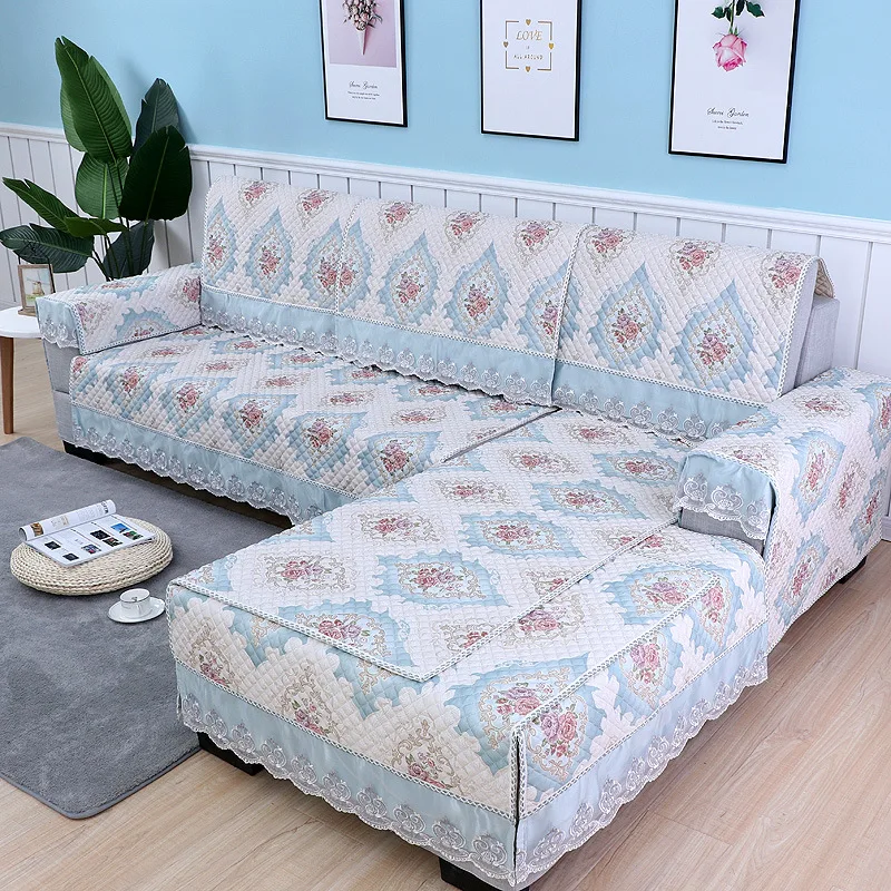 Новинка 2019 чехлы для диванов с цветочным узором Чехлы мебели Нескользящие кресел