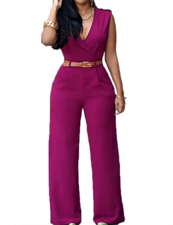 2019 Bodysuit Sexy Bodycon Boho Jumpsuit Orange Romper Long Sleeve Women V Neck Jumpsuits Elegant Full Length Harajuku Overalls | Женская