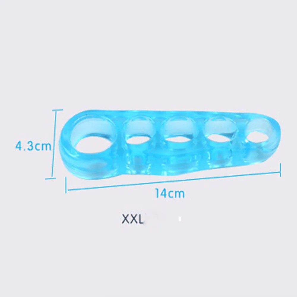 1PairToe separator adjustment appliance yoga hole toe stretcher pain relief gel correction foot type foot care XXL25