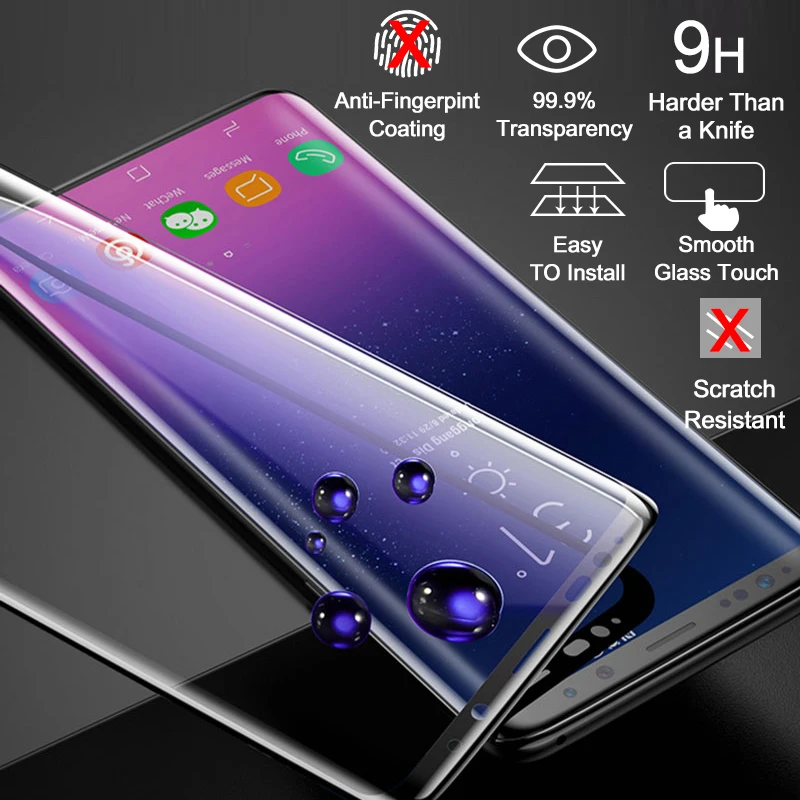 Закаленное защитное стекло для SAMSUNG S10 Full 10D 9H для SAMSUNG Galaxy S9 S8 S10 Plus S10e Note 8 9