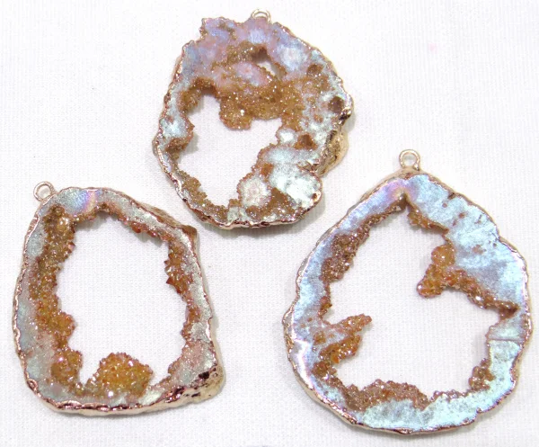 Groothandel титановый кристалл для рукоделия кварцевый камень подвесной 6 шт.|Шармы| |