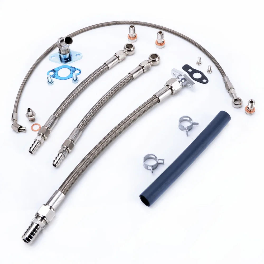 Kinugawa турбо масло и водная Линия Комплект для TOYOTA 1JZ GTE 2JZ w/Kinugawa TD05 TD06
