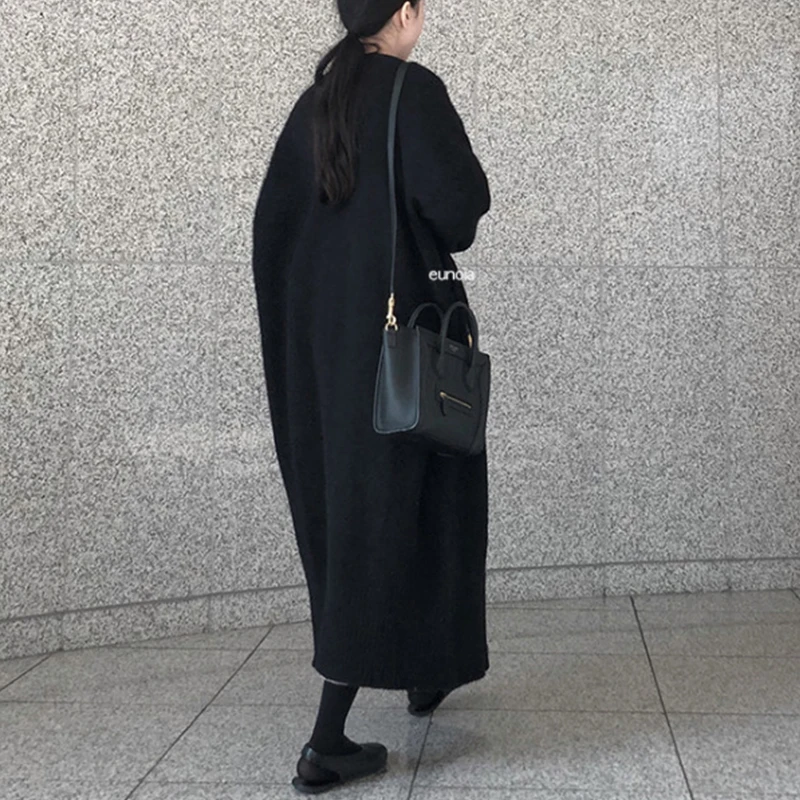 GRUIICEEN 2018 Autumn Women Long Knitting Cardigans Spring V neck Sweater Open Stitch Loose Female Jacket Coat |