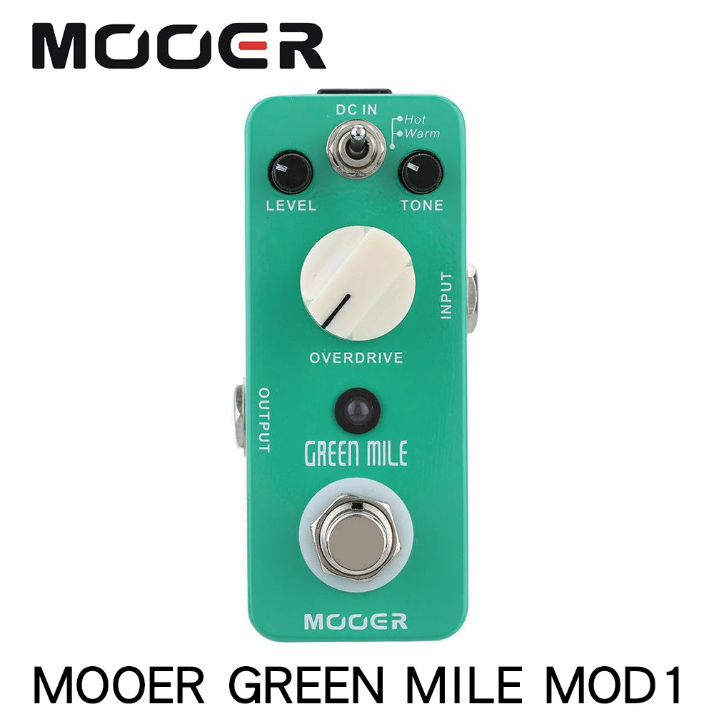 Mooer MOD1 Green Mile педаль с эффектом микро гитары мини-педаль для электрогитары Overdrive