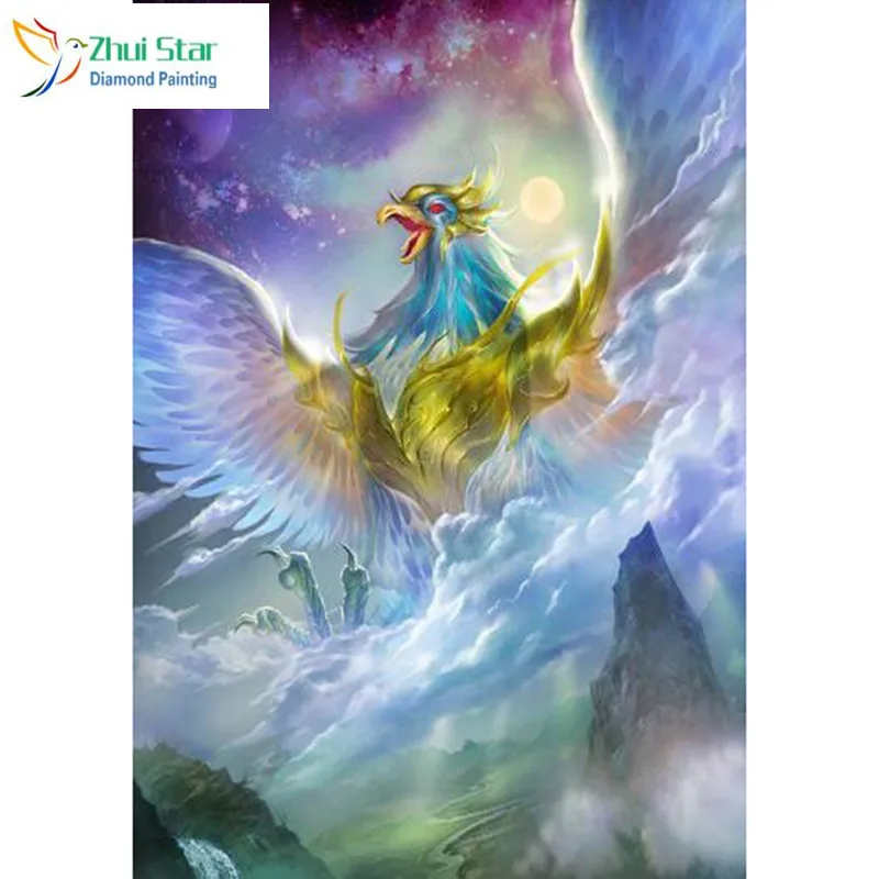 

Mosaic DIY diamond Painting crystal resurrection Bluebirds Cross Stitch Decorative diamond embroidery Square Rhinestone CX380