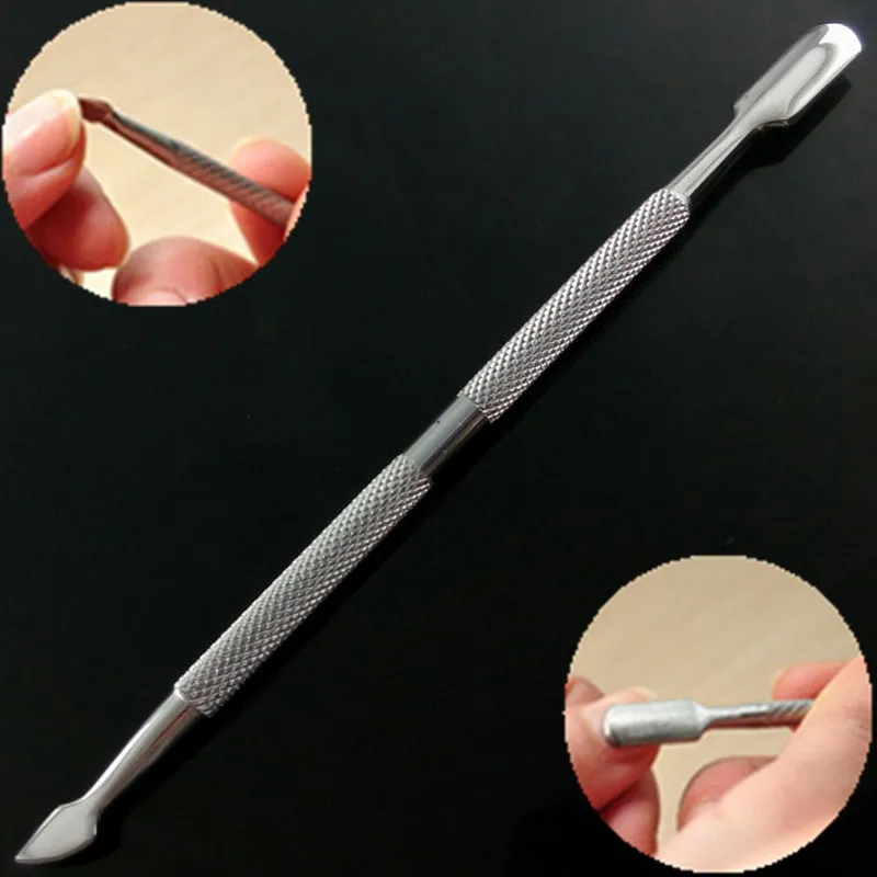 1 шт. инструменты для ногтей из нержавеющей стали кутикулы толкатель Очиститель