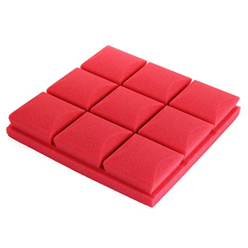 Красный 30X30X5 см Звукоизоляционная губка акустическая Звукоизоляционная звукоизоляция звукопоглощение для Ktv аудио комната-Pro аудио оборудование части - Цвет: Красный