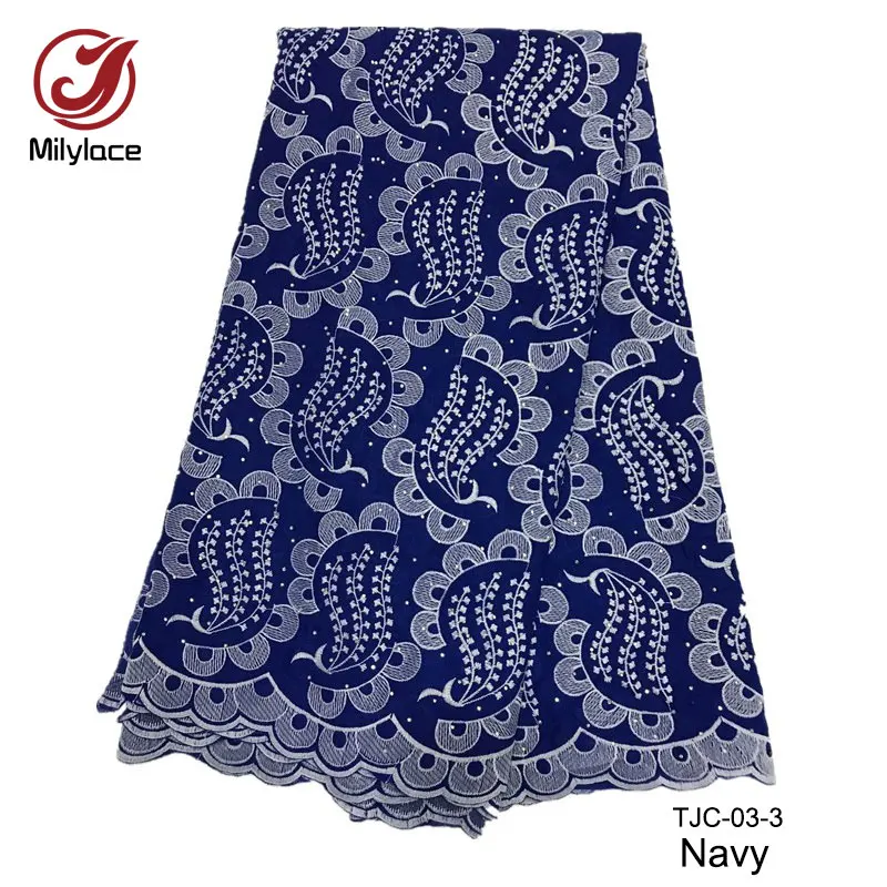 Свадебный Швейцарский хлопок кружевной ткани оптом вышивка камнями кружева 10