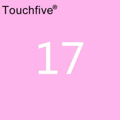 17 TOUCHFIVE опционально цвет соответствия искусство маркеры Кисть ручка эскиз на спиртовой основе маркеры двойная головка манга ручки для рисования товары для рукоделия - Цвет: 17