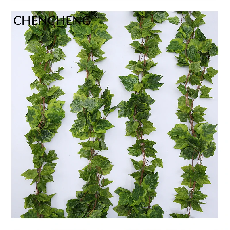 CHENCHENG, 5 шт./лот, Искусственные Шелковые Растения, виноградные лозы, гирлянда, плюща, креативное моделирование для свадьбы, сада, украшения дома