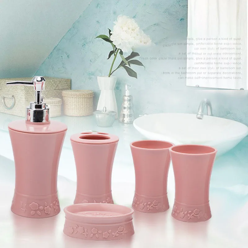 5 шт./компл. пластиковый держатель для мыла и зубных щеток|Наборы аксессуаров