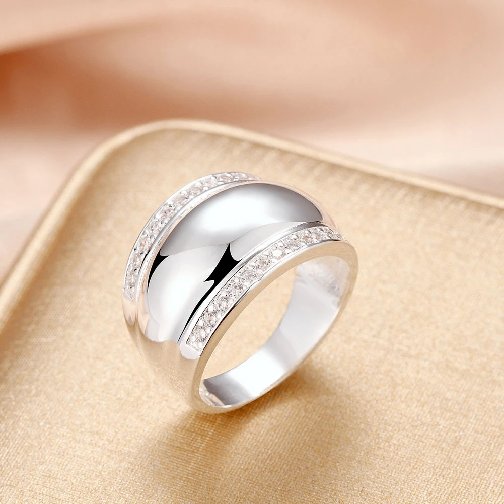 Кольца женские и мужские из серебра 925 пробы с невидимым фианитом AAAA +|ring jewelry|cz