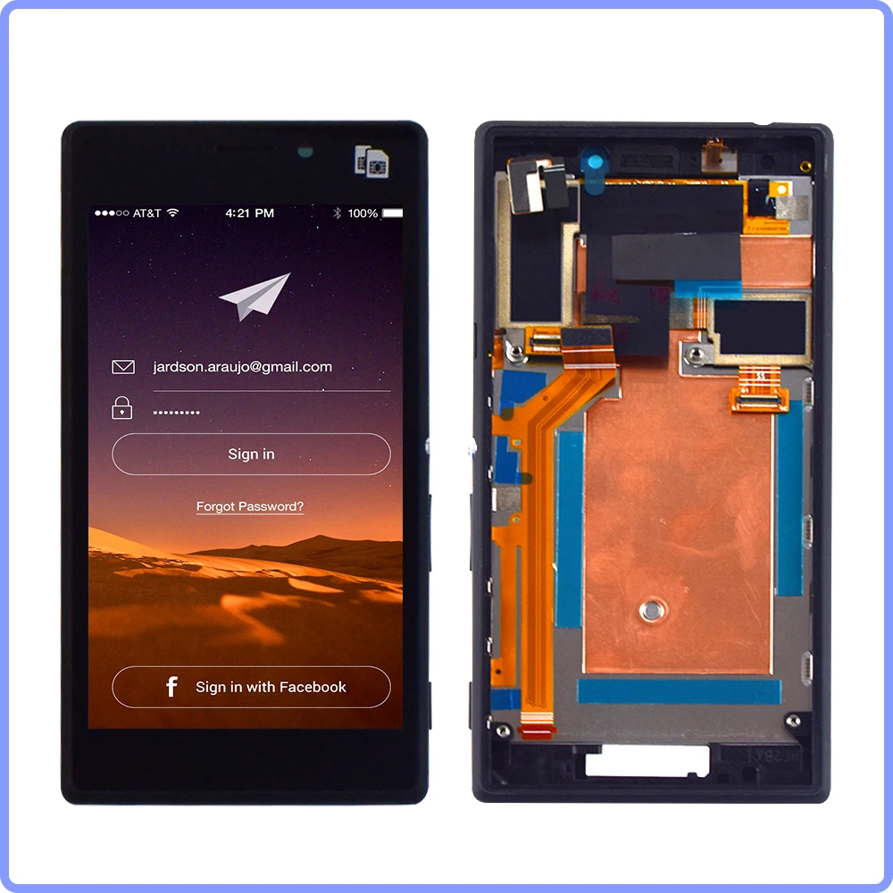 For Sony Xperia M2 LCD Display Touch Screen Digitizer Assembly Frame S50H D2302 D2303 D2305 D2306 | Мобильные телефоны и