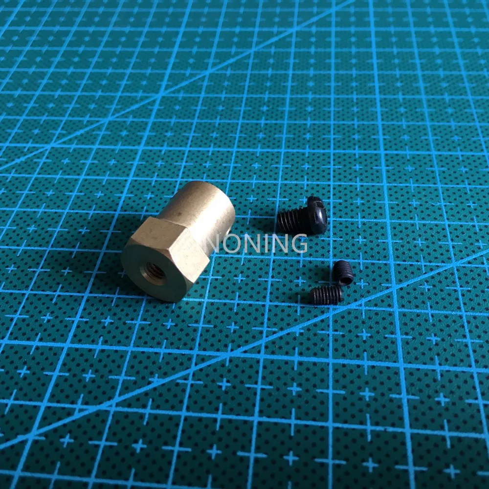 

2pcs Hex coupling steel for 5MM 6MM D shaft axis hexagon