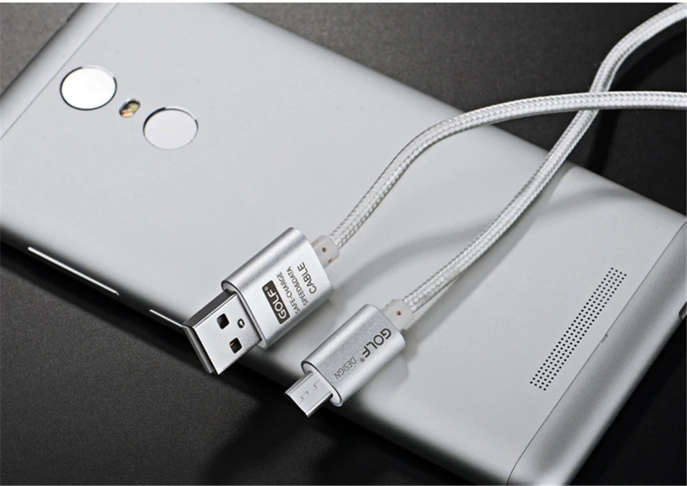 Golf Micro usb кабель для передачи данных для samsung Galaxy S7 S6 Edge+ S4 Note 4 LG G3 G4 V10 Honor 6 7 7C 8X Android Phone usb зарядный кабель