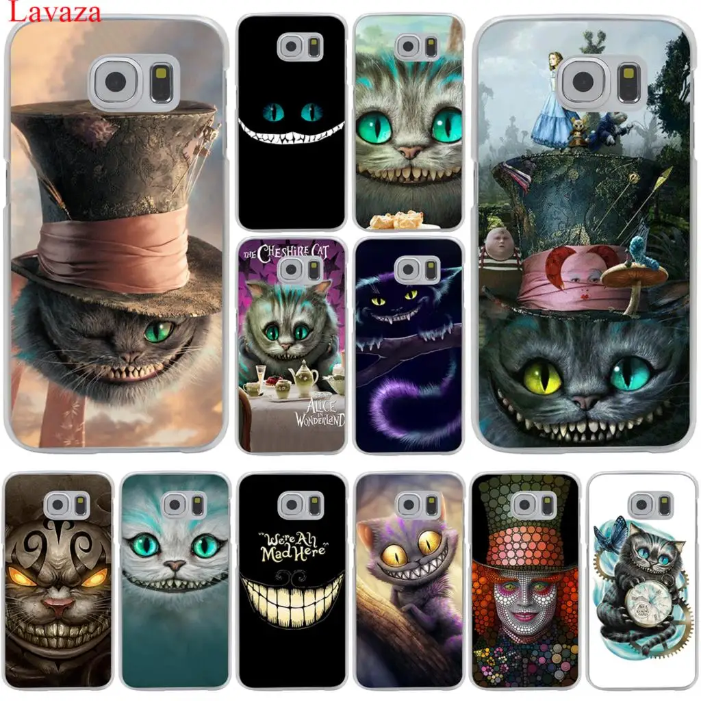 Чехол для телефона Alice in Wonderland с Чеширским котом Samsung Galaxy S20 Ultra S10E S10 Lite S6 S7 Edge S8 S9 Plus