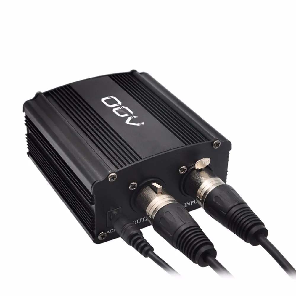 48V Phantom Питание с адаптером селфи-Стик, в качестве бонуса+ XLR Сделано в Китае 2 м Pin микрофонный кабель для любого конденсаторный микрофон музыка Запись оборудование