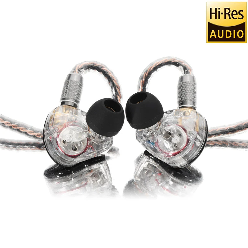 BGVP DS1 Hi-res 2BA+ DD MMCX гибридные наушники 2,5 мм/3,5 мм HiFi OCC кабель наушники съемные наушники для IOS Android
