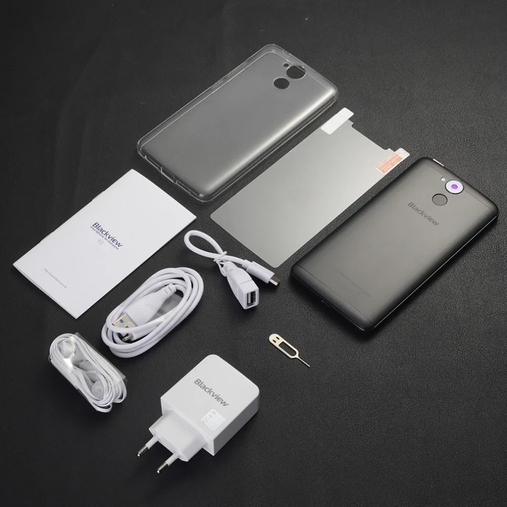 Blackview p2 Lite отпечатков пальцев Смартфон mtk6753 1.3 ГГц Octa core android 7.0 Мобильные телефоны