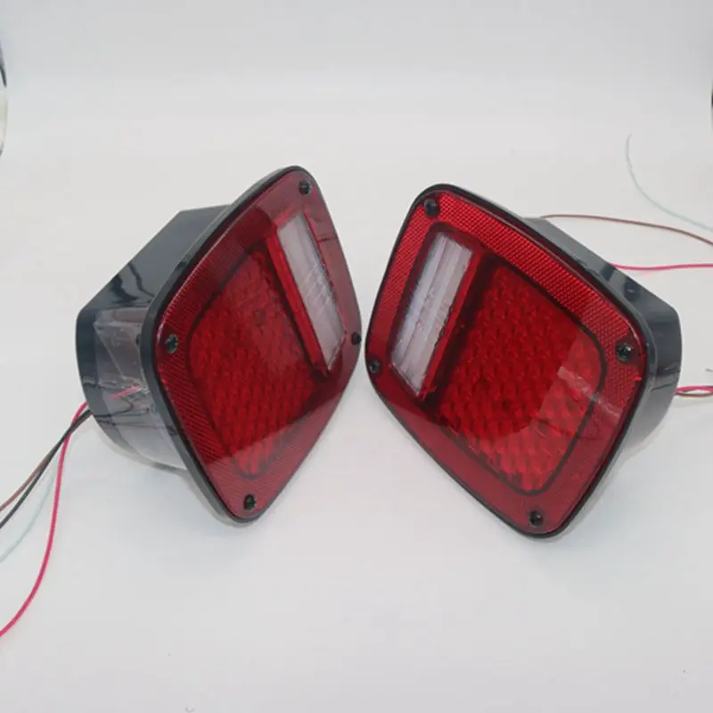 Светодиодные задние фары 2 шт. для 76 86 Jeep CJ7 81 CJ8 87 95 Wrangler (YJ) и 97 06 TJ LJ светодиодные в