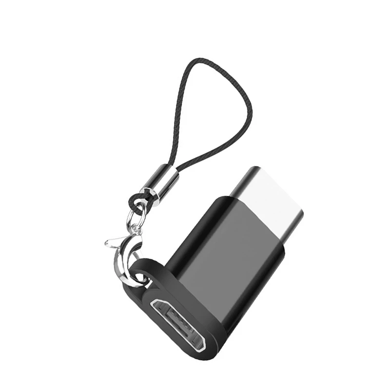 Black-P LZN Micro Usb Мужской к тип-c Microusb T c конвертер адаптер для huawei Macbook Oneplus Xiaomi Otg зарядный кабель для передачи данных - Цвет: Black-P