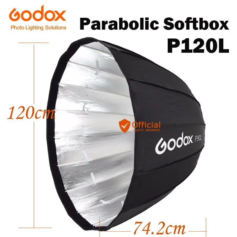 Godox P120L 120 см отражатель параболический софтбокс накидка коробка для Bowens