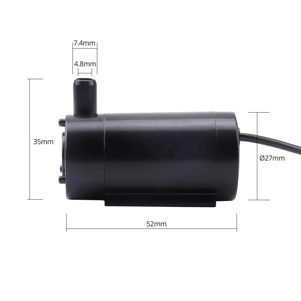 10L/мин 5V~ 12V Водяной насос wateroproof погружной насос для воды мини Электрический водяной насос 12 v пышности 12VDC