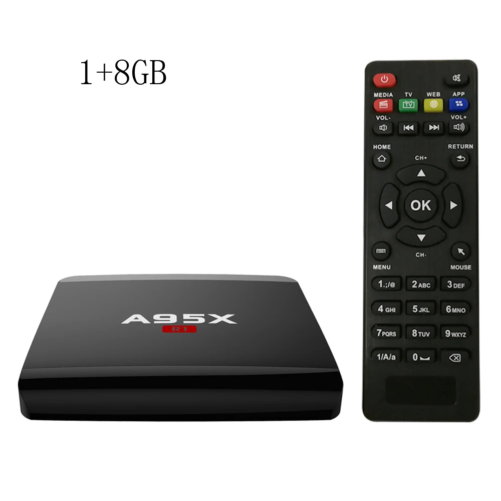 1GB 8GB Smart android tv box A95X R1 2G 16GB Android 7,1 box tv 2,4G WiFi медиаплеер smart tv box - Цвет: 1GB 8GB