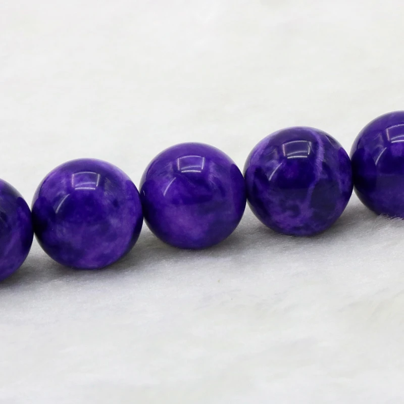 Оптовая продажа Charoite Sugilite Stone 14 мм круглые бусины ручной работы DIY аксессуары