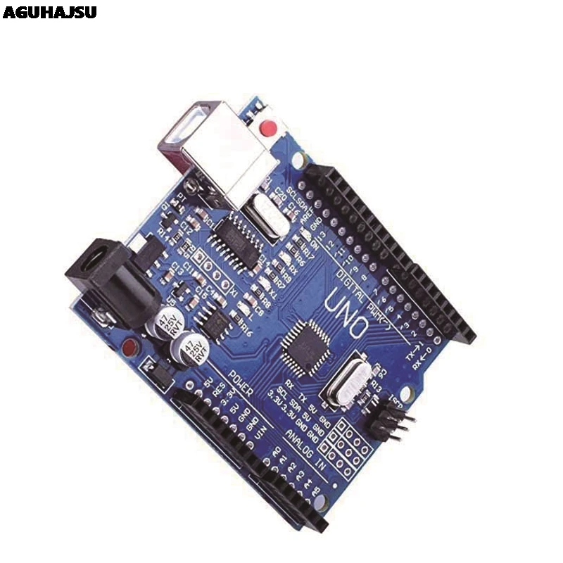 Макетная плата UNO R3 ATmega328P CH340 CH340G для Arduino с прямым штырьком|Интегральные схемы| |