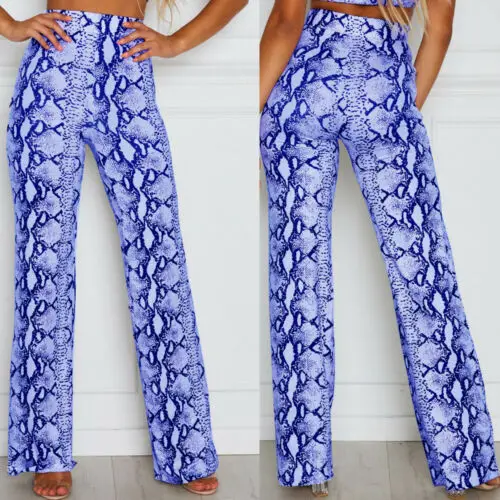 Женские Мешковатые шаровары с высокой талией широкие брюки в стиле хиппи