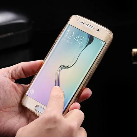 360 Передний + задний Чехол прозрачный мягкий чехол для Samsung Galaxy S8 плюс A3 A5 A7 2016 2017 J5