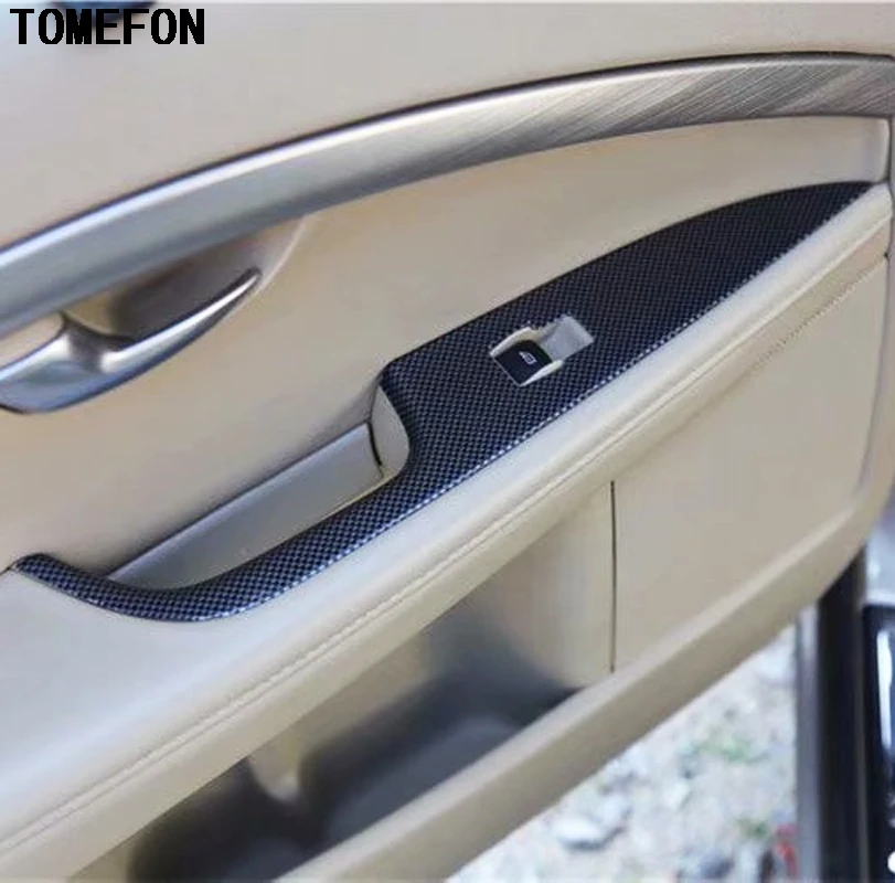 Краска TOMEFON из АБС углеродного волокна для Volvo S80 2009 2011 внутренняя Передняя