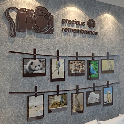 Новинка 2017 3D стерео наклейки для фотоаппарата акриловые спальни настенные