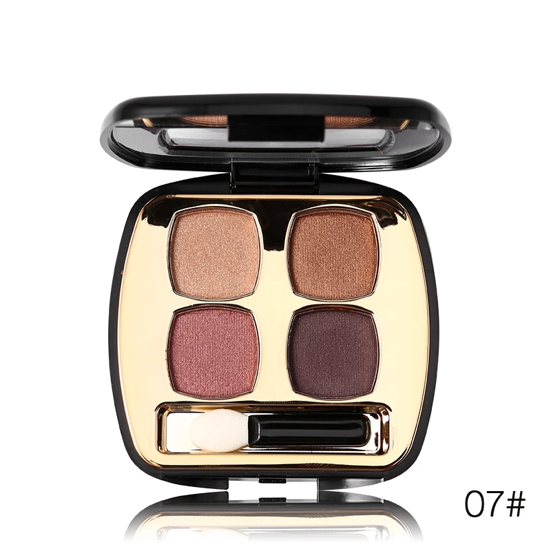 Вечерние королевские 4 цвета мерцающие матовые тени для век палитра глаз четыре