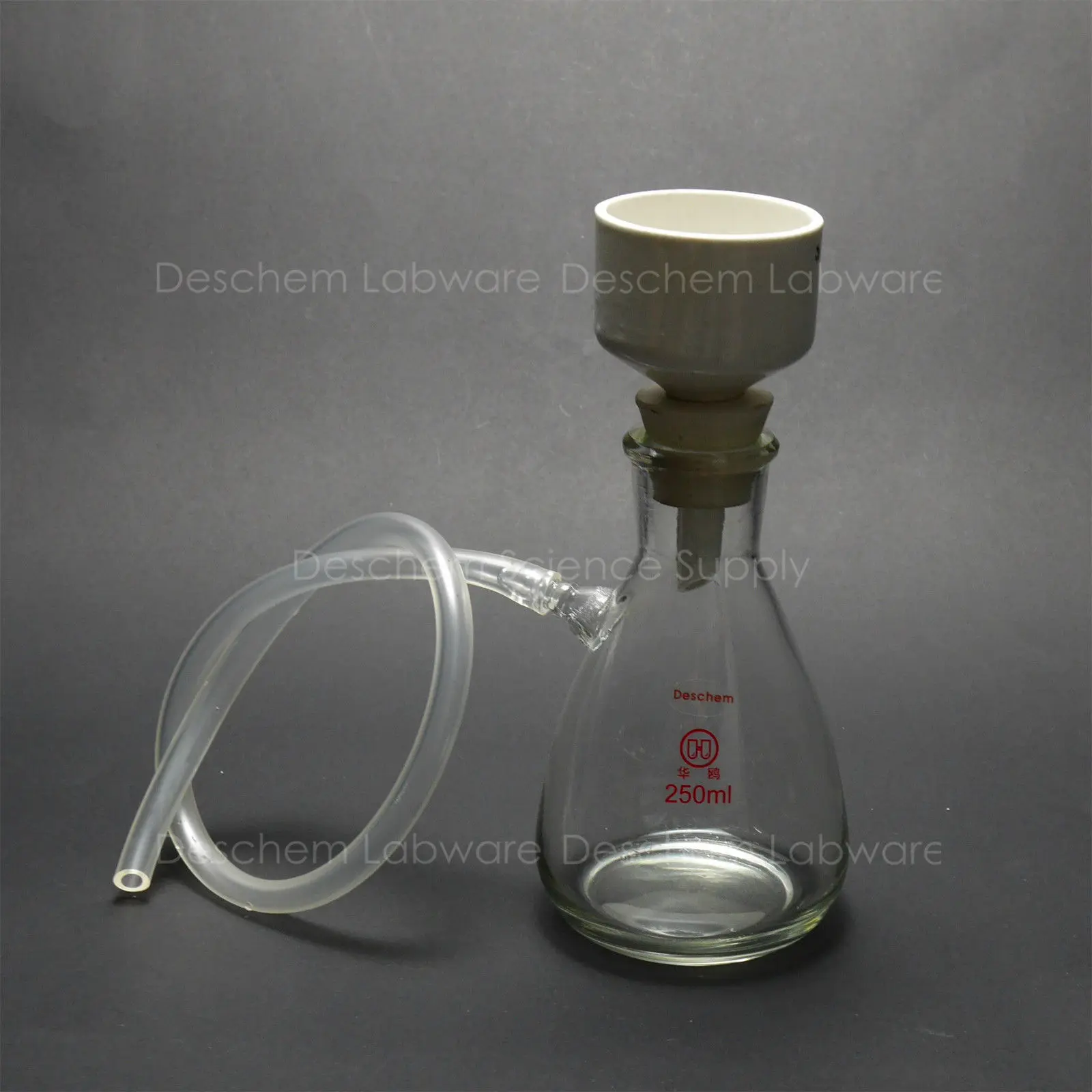 Набор фильтрации 250 мл фарфоровая колба с вакуумным насосом фильтрующая бумага |