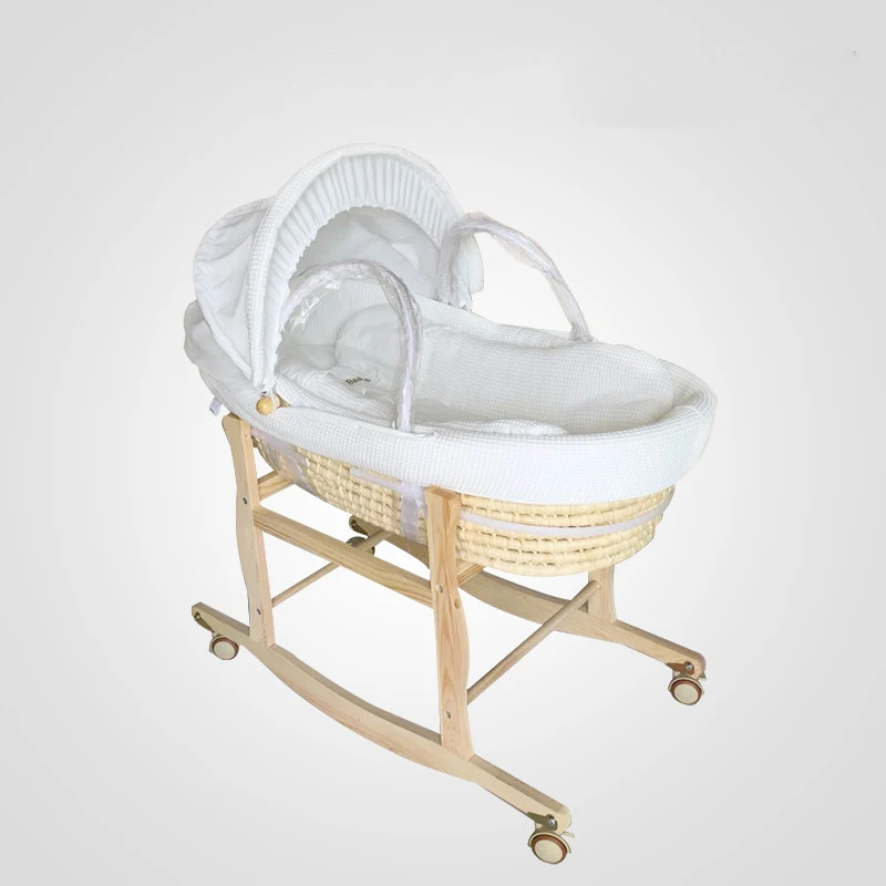 Panier Portable En Coton Pour Nouveau Ne Berceau Lit De Bebe Chaise A Bascule Support0 12m