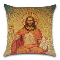 cross jesus christianity mural cushion cover decoration for home house sofa shop seat car pillow case friend kids present gift