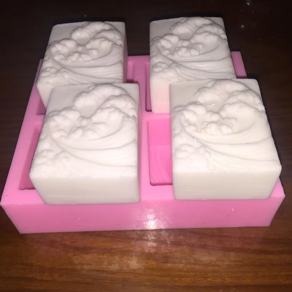 Силиконовая форма для мыла ручной работы с 4 отверстиями|fondant cake decorating tools|cake