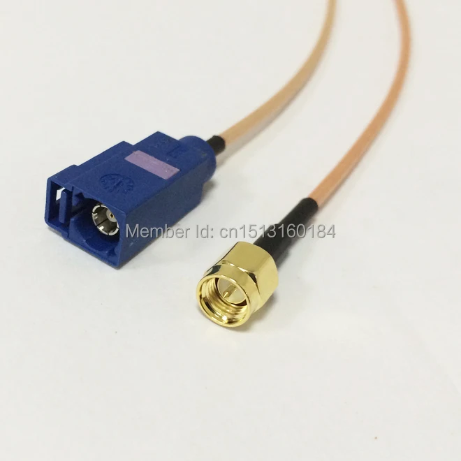 Новый коаксиальный кабель модема SMA штекер к коннектору FAKRA RG316 15 см 6 дюймовый