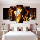 Модульные картины Домашний Декор для гостиной постер Ганеша рамка 5 шт. слон Ганеш индийская религия лорд баладзи холст живопись