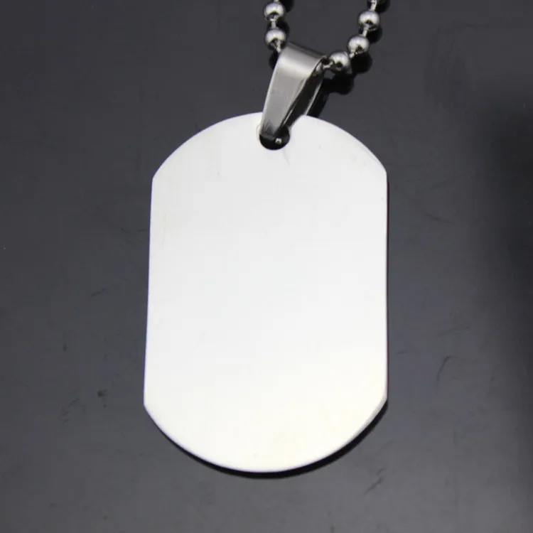 Оптовая продажа крутая Военная цепочка из нержавеющей стали в стиле милитари с