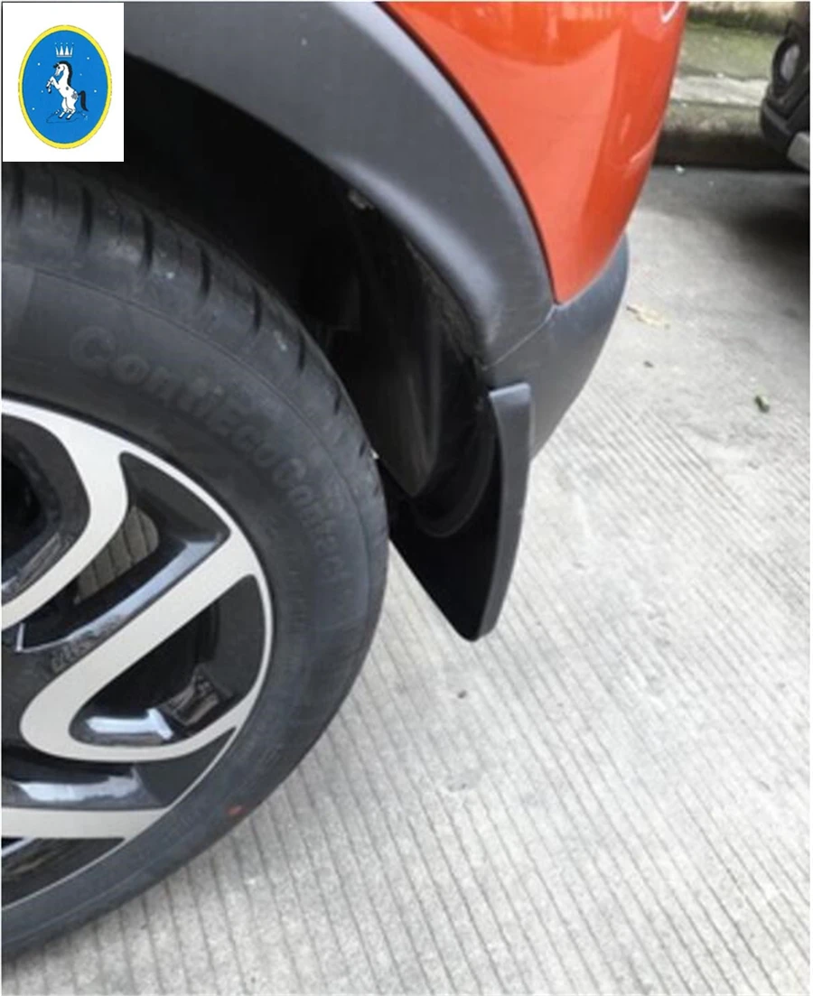 Yimaautotrim авто аксессуары передние+ задние пластиковые Брызговики для Renault Captur черный