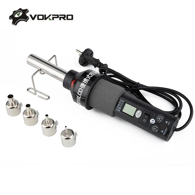 AC 220V 450W Heat Guns 450 Degree LCD Adjustable Electronic Heat Hot Air Gun For 8018LCD Desoldering Soldering Station
