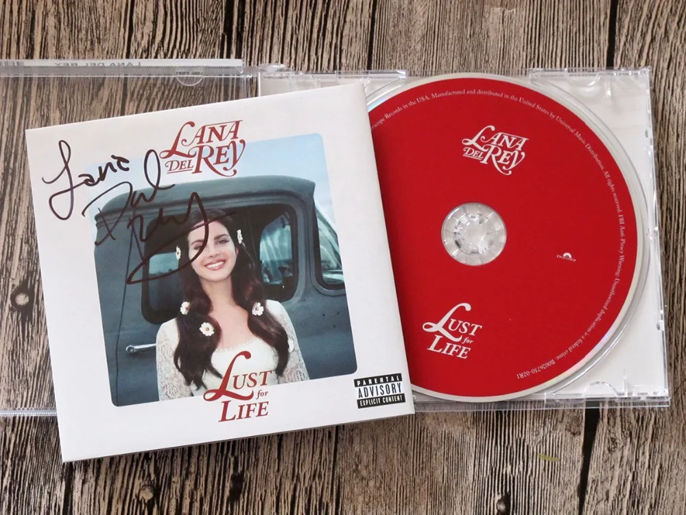 Подписанный альбом LANA DEL REY с автографом LUST FOR LIFE американская версия 082017|lust|lust for