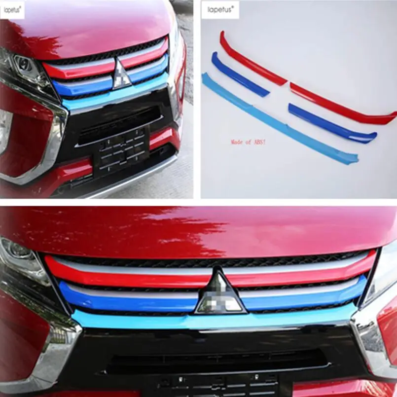 Аксессуары Lapetus подходят для Mitsubishi Eclipse Cross 2018 2021 ABS передняя решетка гриль