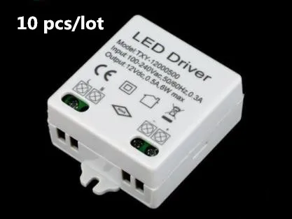 Controlador LED de voltaje constante, transformador, cc 12V, 0.5A, CA 100-240V, 6W,...