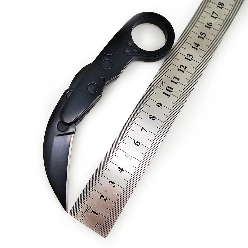 Складной карманный стальной нож боевой Открытый Кемпинг Охота Karambit CS GO ножи тактическое назначение многофункциональный инструмент для выживания резак для повседневного использования